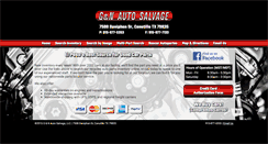 Desktop Screenshot of gandnautosalvage.com